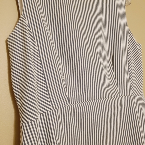 Alex Marie | Women's Sleeveless Striped Sheath Dress (Size 10) - Picture 7 of 12
